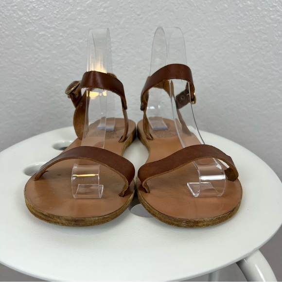 Ancient Greek Sandals Brown Drama Leather Strap Shoes Womens Size 7 WORN - Picture 3 of 10